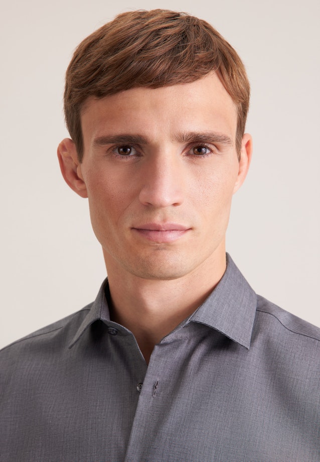 Regular Business Hemd Uni in Schwarz |  Seidensticker Onlineshop