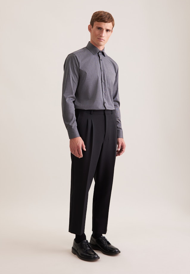 Regular Business shirt Uni in Grey |  Seidensticker Onlineshop