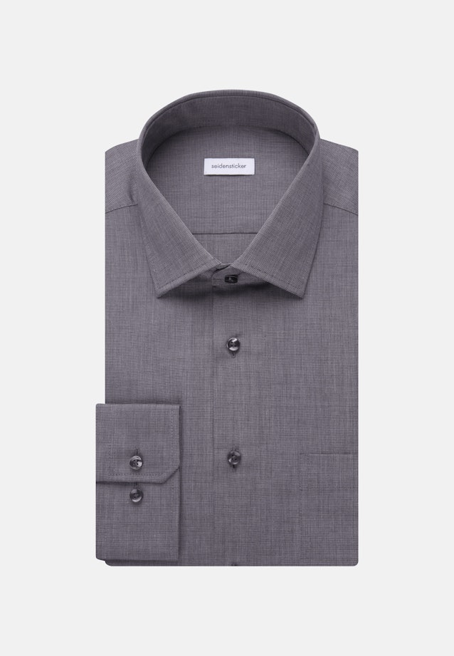 Regular Business Hemd Uni in Grau |  Seidensticker Onlineshop