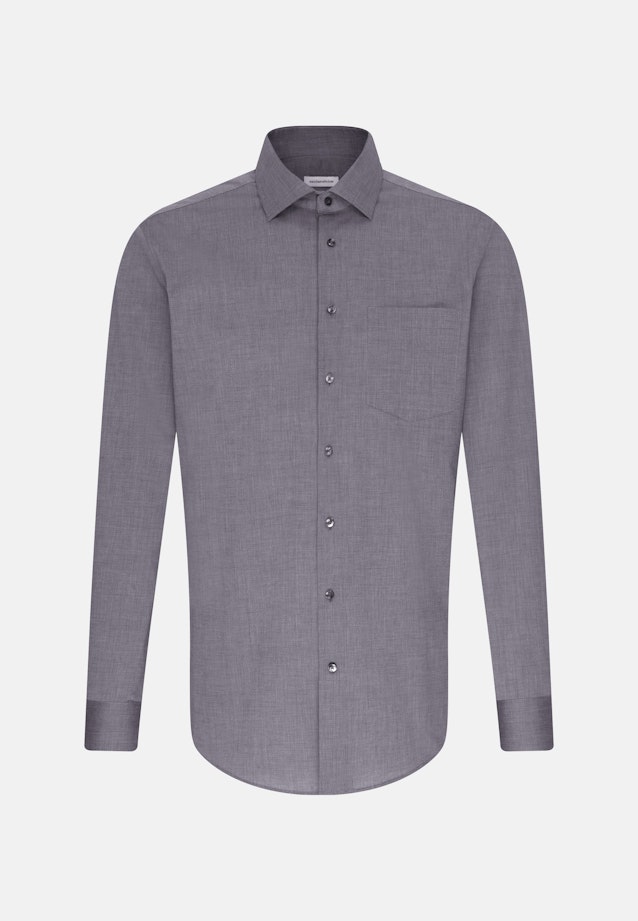 Regular Business shirt Uni in Grey |  Seidensticker Onlineshop