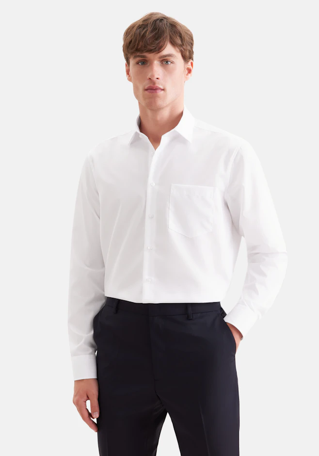 Regular Business Hemd Uni in Weiß | Seidensticker Onlineshop
