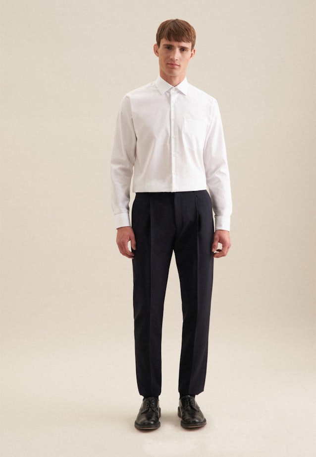 Regular Business shirt Uni in White |  Seidensticker Onlineshop
