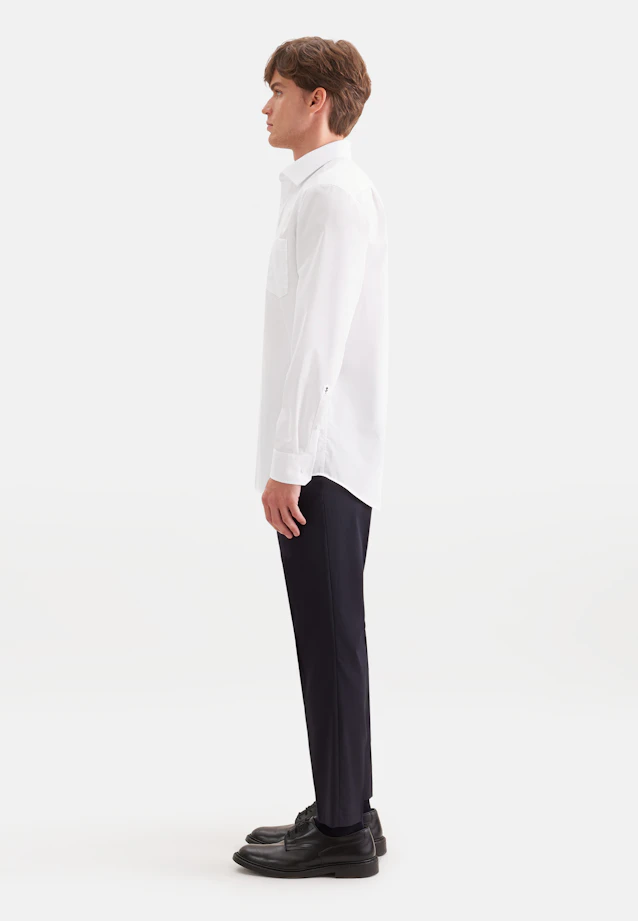 Regular Business shirt Uni in White |  Seidensticker Onlineshop