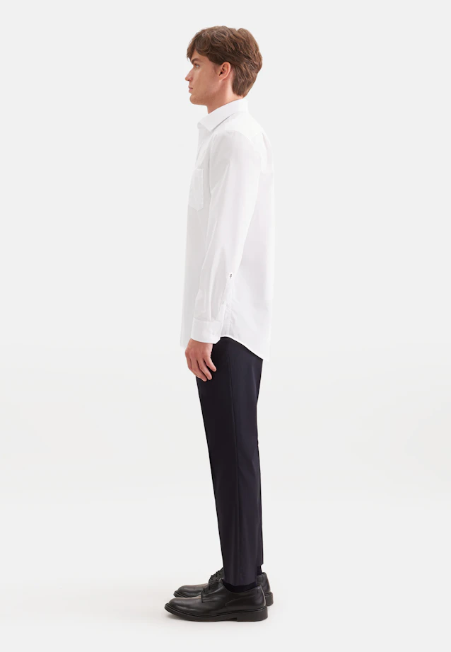 Regular Business shirt Uni in White |  Seidensticker Onlineshop