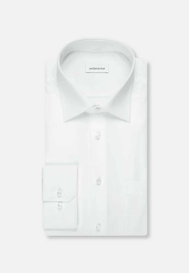 Regular Business shirt Uni in White |  Seidensticker Onlineshop