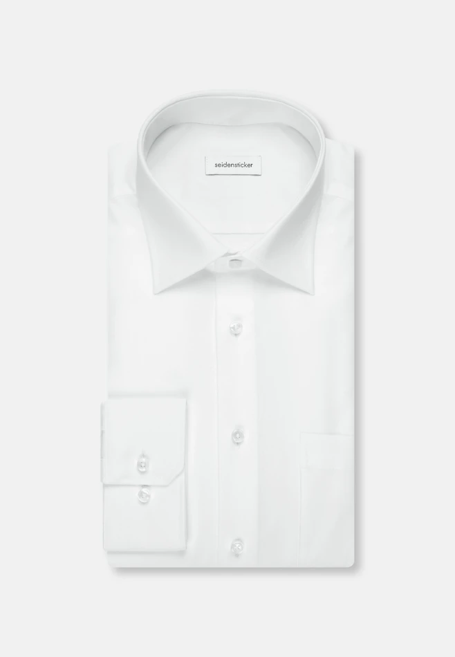 Regular Business Hemd Uni in Weiß | Seidensticker Onlineshop