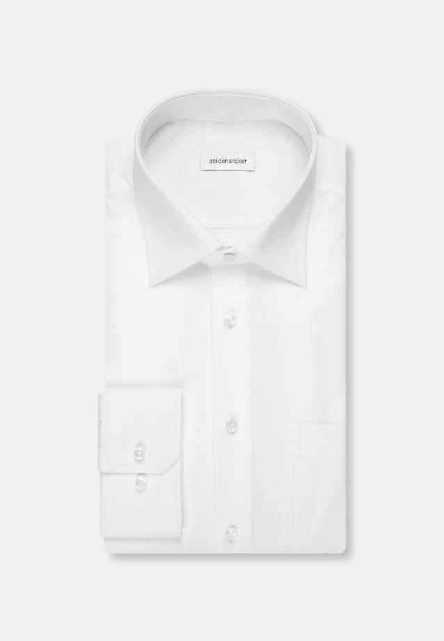 Regular Business shirt Uni in White |  Seidensticker Onlineshop