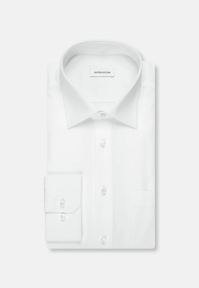 Regular Business shirt Uni in White | Seidensticker online shop