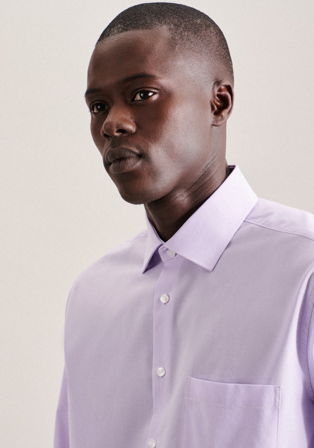Regular Chemise d'affaires Uni in Lilas | Seidensticker Onlineshop