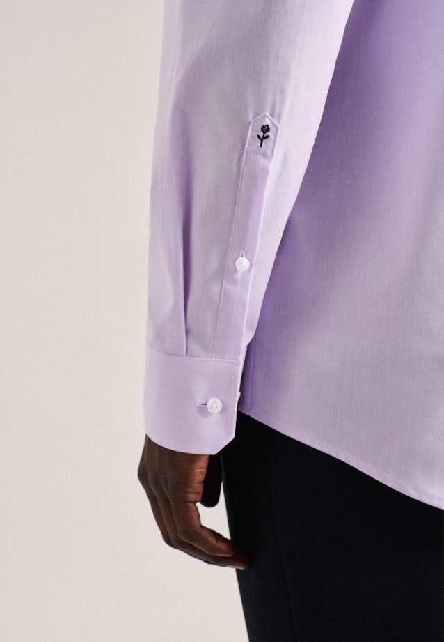 Non-iron Fil a fil Business Shirt in Regular with Kent-Collar in Purple |  Seidensticker Onlineshop