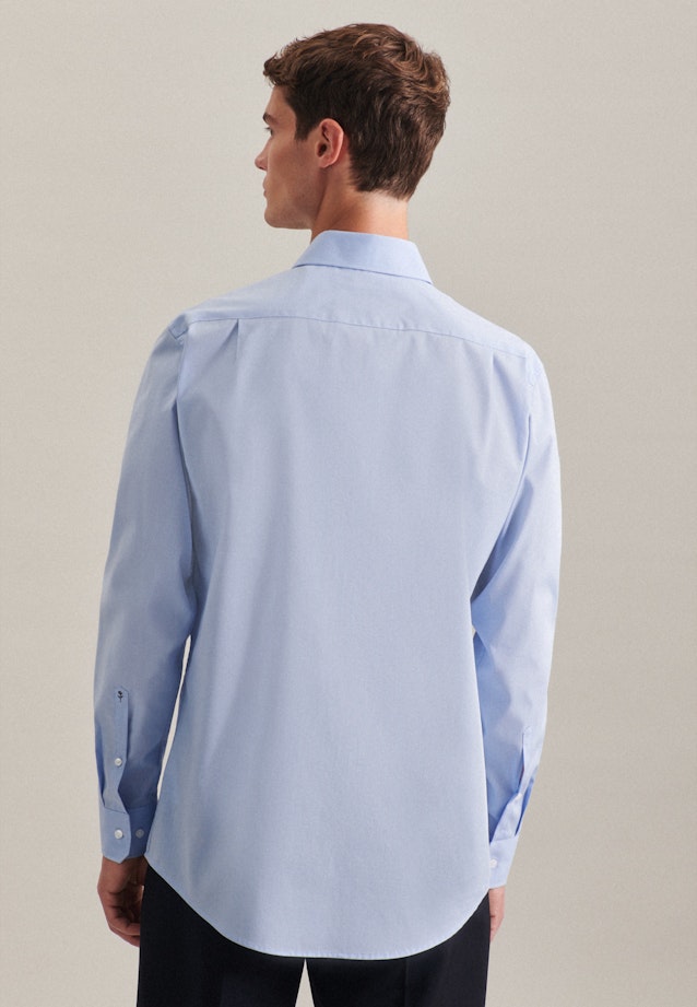 Non-iron Fil a fil Business Shirt in Regular with Kent-Collar in Light Blue |  Seidensticker Onlineshop