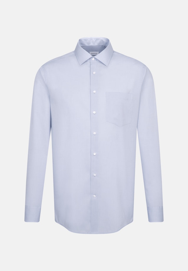 Non-iron Fil a fil Business Shirt in Regular with Kent-Collar in Light Blue |  Seidensticker Onlineshop