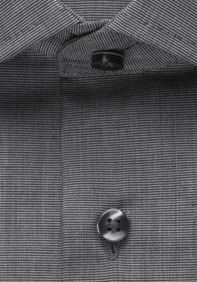 Bügelfreies Fil a fil Business Hemd in Regular mit Kentkragen in Grau |  Seidensticker Onlineshop