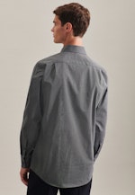 Chemise Business Regular Fil à fil Col Kent in Gris |  Seidensticker Onlineshop