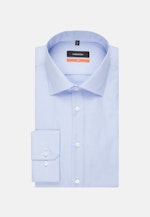 Shaped Business Shirt Check in Medium Blue |  Seidensticker Onlineshop