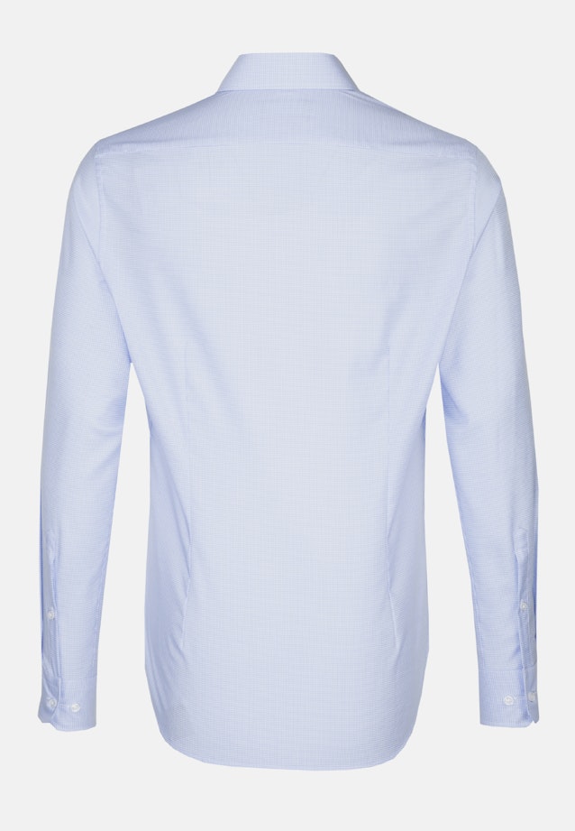 Bügelfreies Twill Business Hemd in Shaped mit Kentkragen in Mittelblau |  Seidensticker Onlineshop