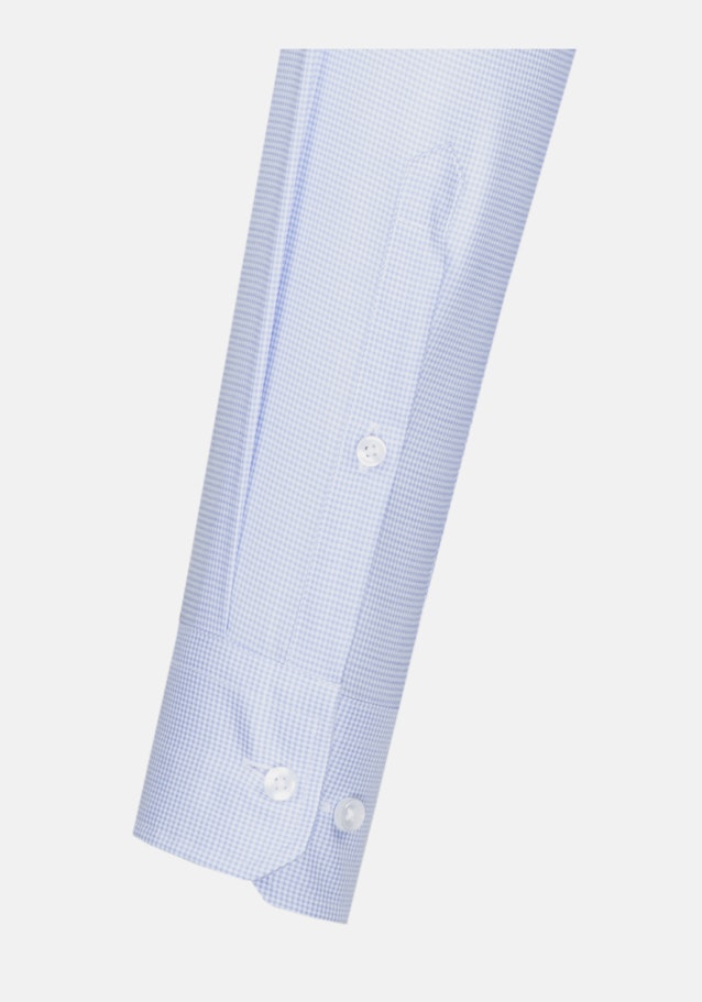 Non-iron Twill Business Shirt in Shaped with Kent-Collar in Medium Blue |  Seidensticker Onlineshop