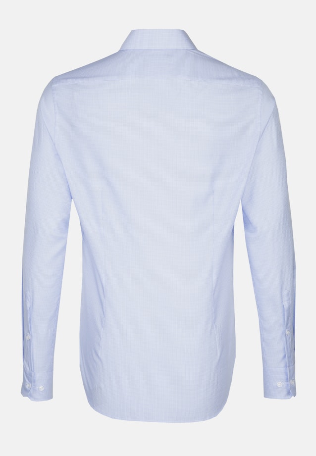 X-Slim Chemise Business Carreaux in Bleu Moyen |  Seidensticker Onlineshop