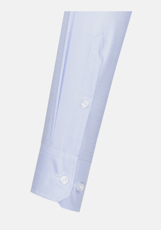 X-Slim Business Hemd Karo in Mittelblau | Seidensticker Onlineshop