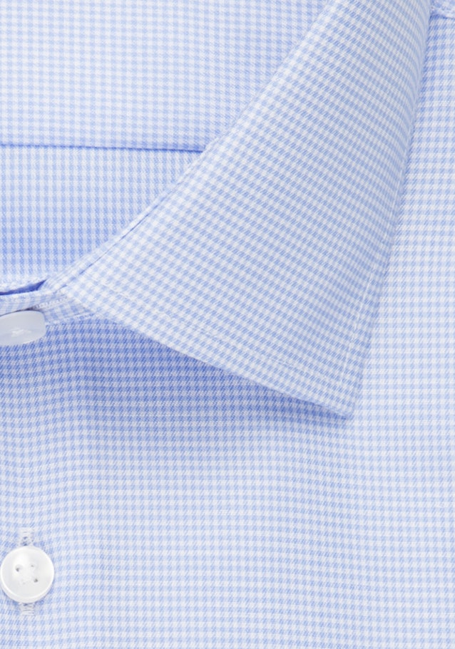 Regular Business Hemd Karo in Mittelblau | Seidensticker Onlineshop