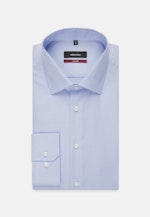 Regular Business Shirt Check in Medium Blue |  Seidensticker Onlineshop