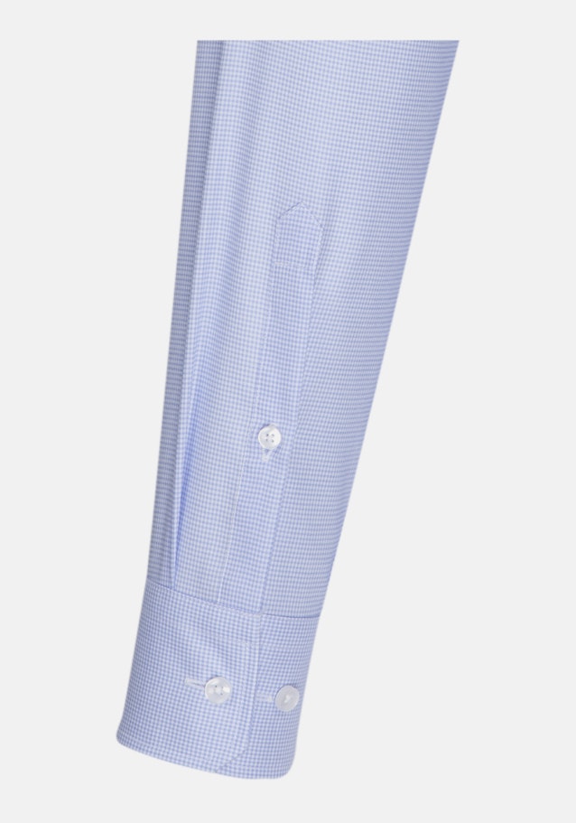 Non-iron Twill Business Shirt in Regular with Kent-Collar in Medium Blue |  Seidensticker Onlineshop