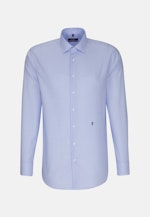 Regular Business Shirt Check in Medium Blue |  Seidensticker Onlineshop