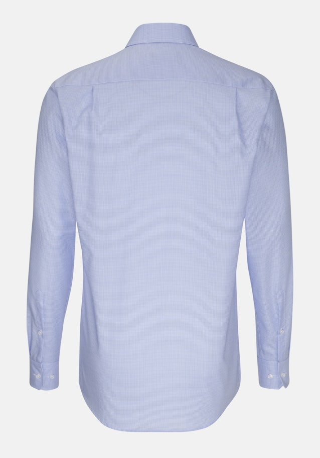 Non-iron Twill Business Shirt in Comfort with Kent-Collar in Medium Blue |  Seidensticker Onlineshop
