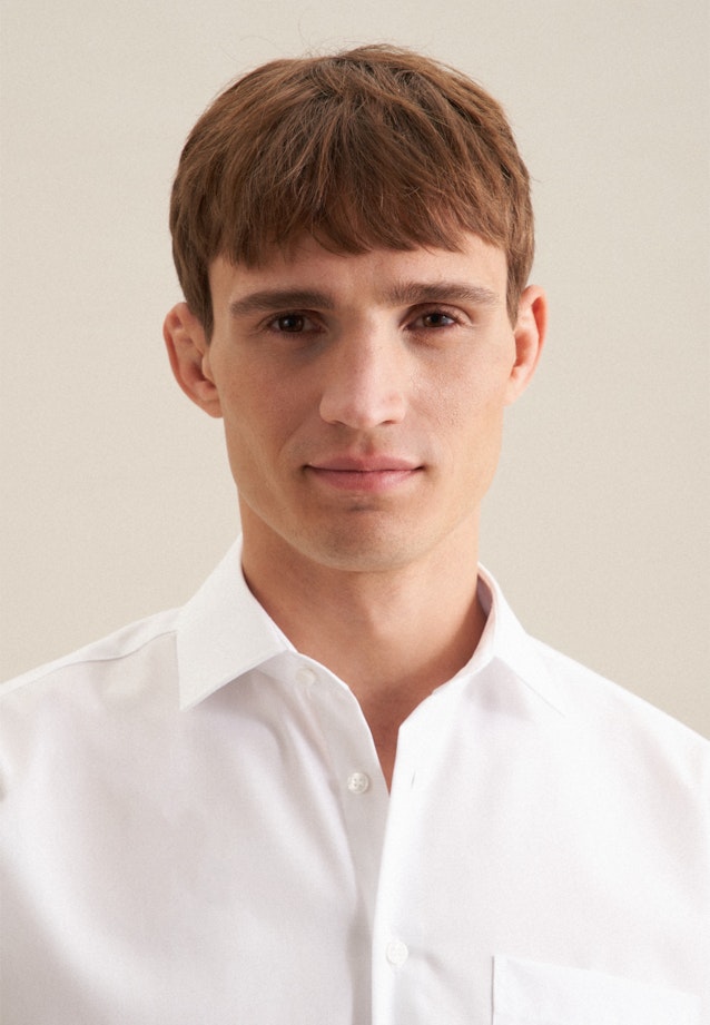 Regular Business shirt Uni in White |  Seidensticker Onlineshop