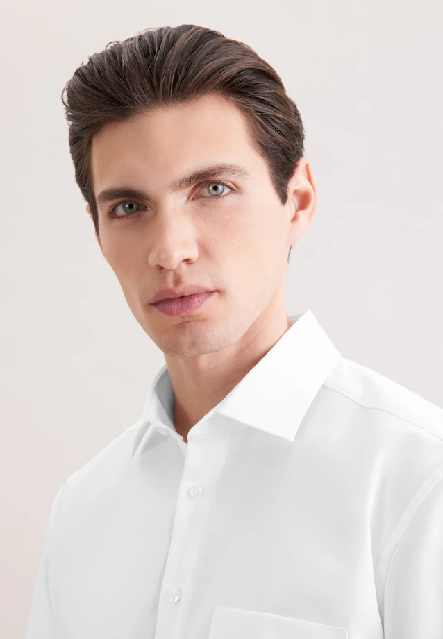 Regular Business Hemd Uni in Weiß |  Seidensticker Onlineshop