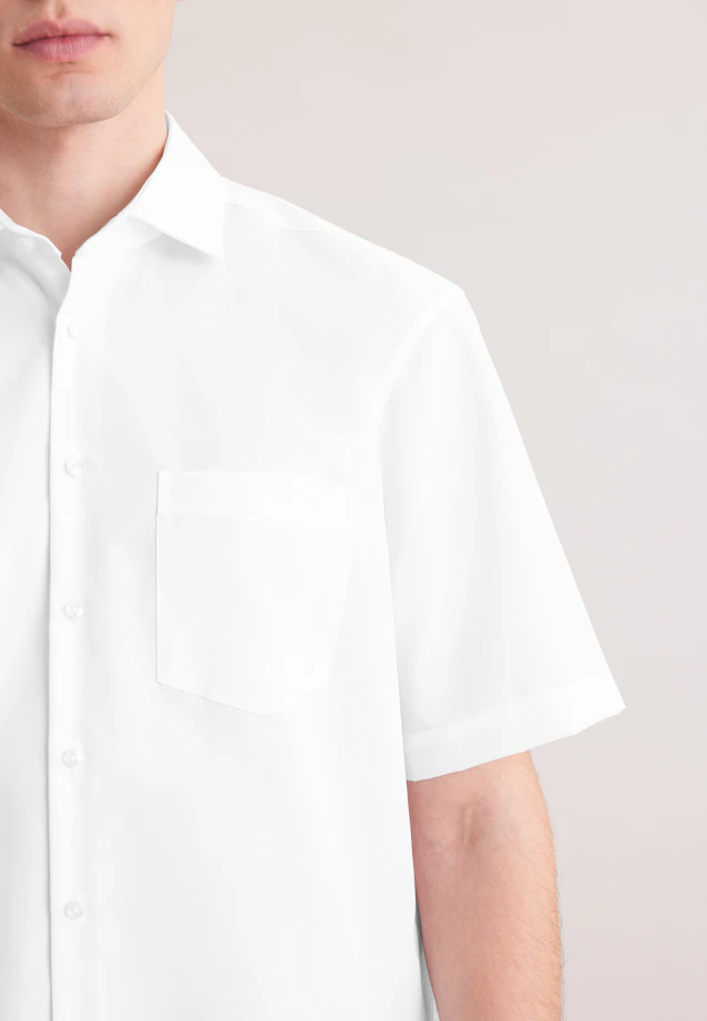 Regular Business Hemd Uni in Weiß |  Seidensticker Onlineshop