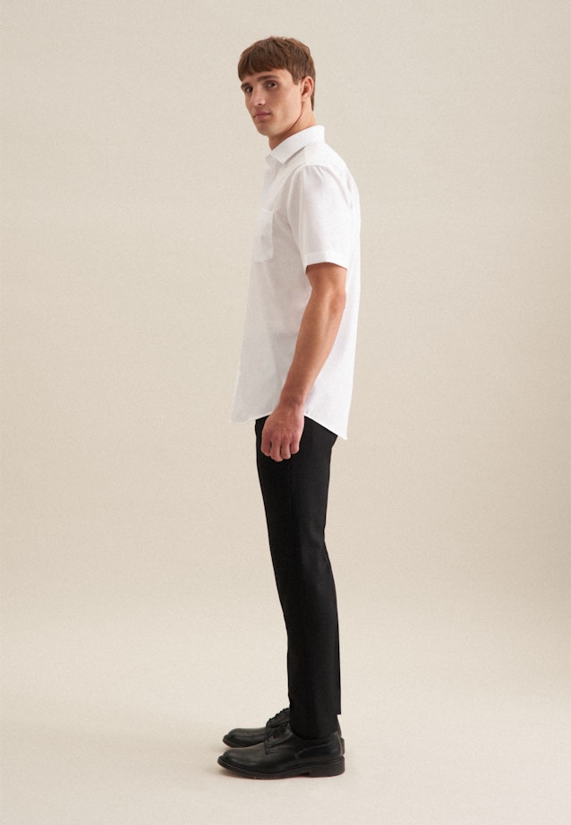 Regular Chemise d'affaires Uni in Blanc |  Seidensticker Onlineshop
