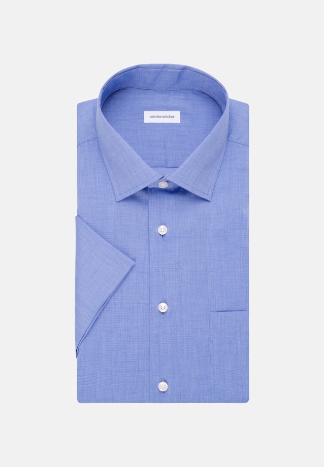 Regular Chemise d'affaires Uni in Bleu Moyen |  Seidensticker Onlineshop