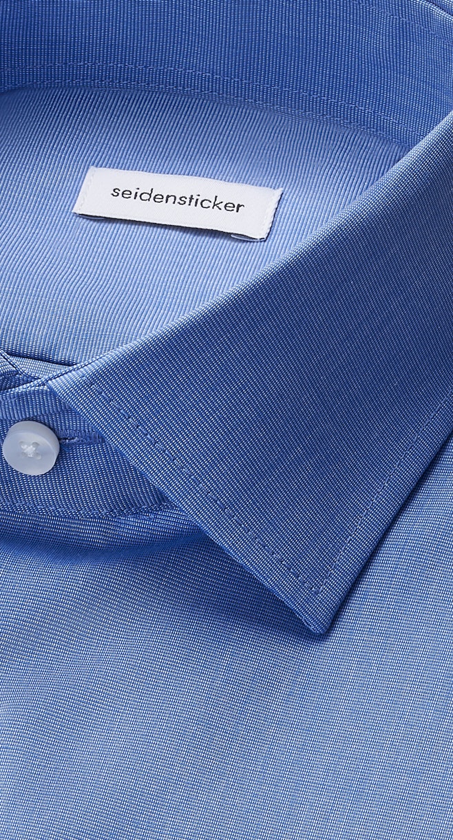 Regular Business shirt Uni in Medium Blue | Seidensticker online shop