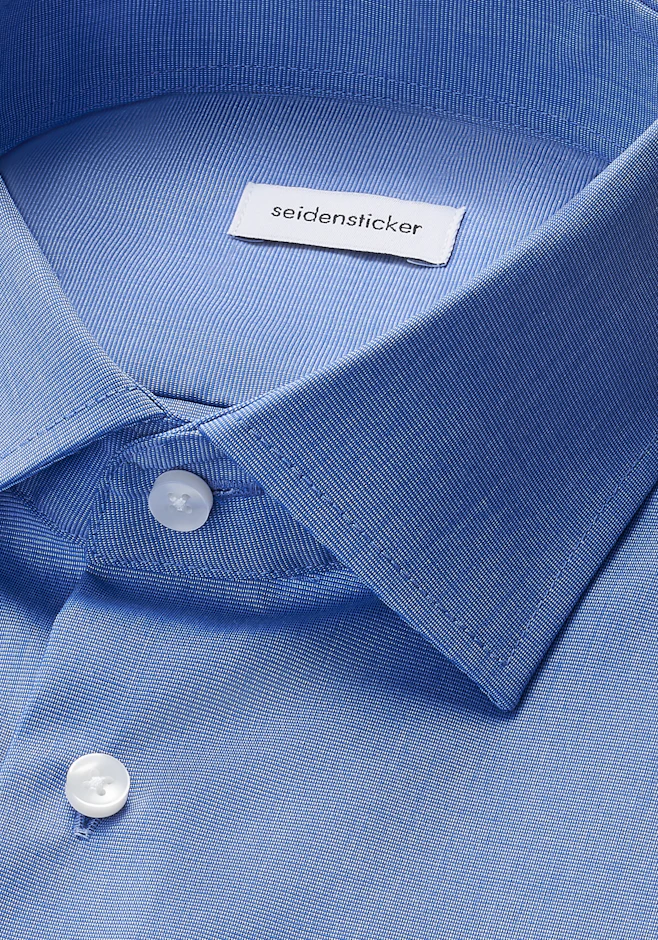 Regular Business Hemd Uni in Mittelblau | Seidensticker Onlineshop