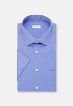 Regular Business Hemd Uni in Mittelblau |  Seidensticker Onlineshop