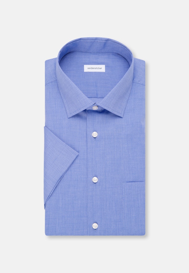 Regular Business Hemd Uni in Mittelblau |  Seidensticker Onlineshop