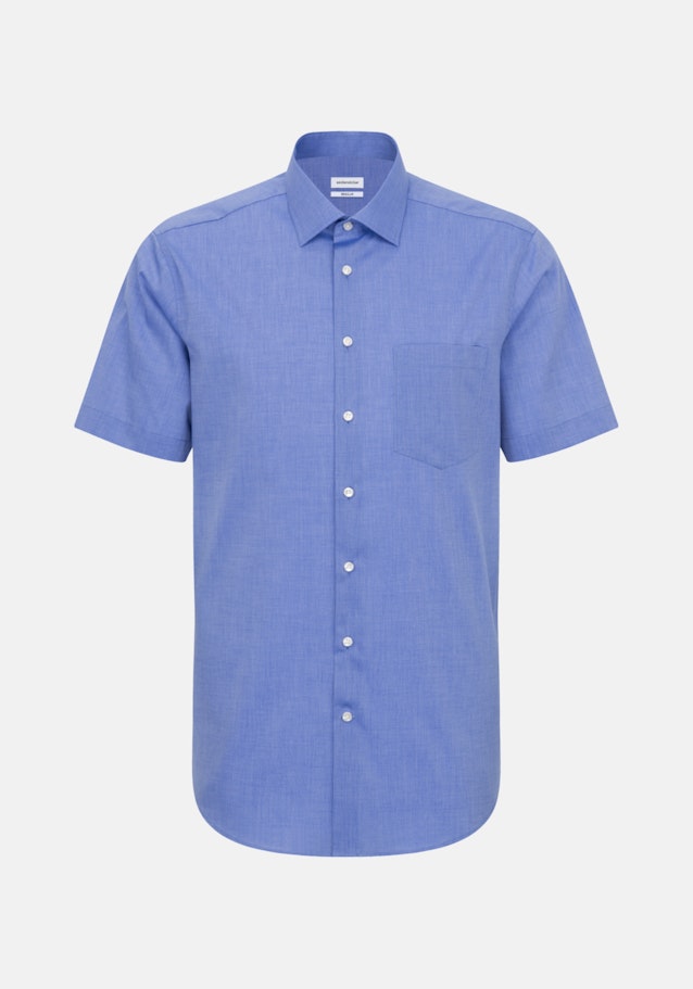 Regular Chemise d'affaires Uni in Bleu Moyen | Seidensticker Onlineshop