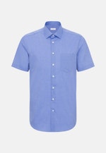 Regular Business Hemd Uni in Mittelblau |  Seidensticker Onlineshop