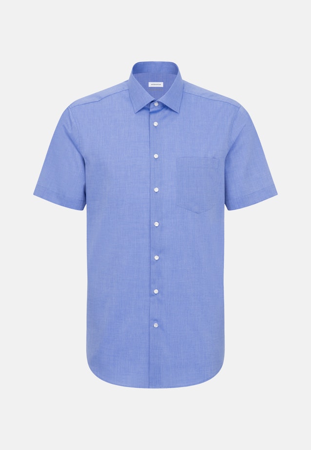 Regular Business Hemd Uni in Mittelblau |  Seidensticker Onlineshop