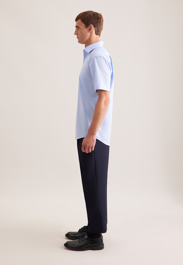 Regular Chemise d'affaires Uni in Bleu Clair |  Seidensticker Onlineshop