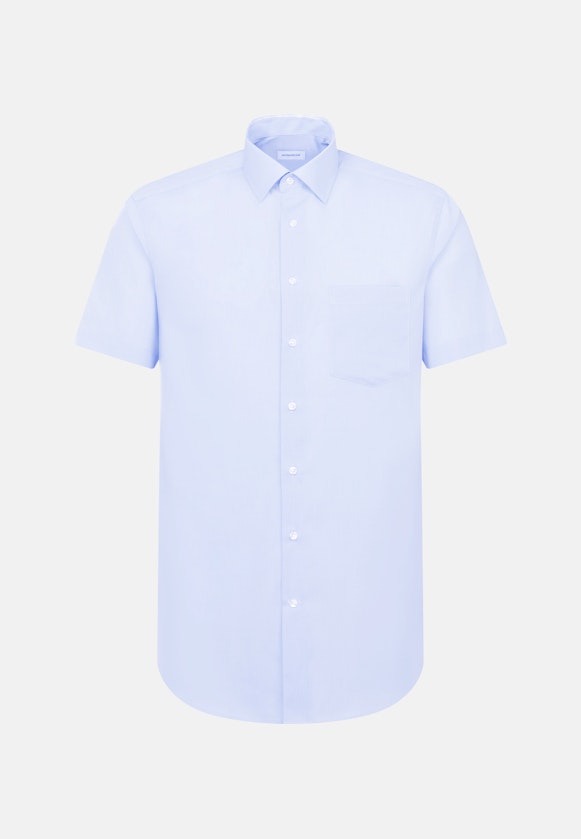 Regular Chemise d'affaires Uni in Bleu Clair |  Seidensticker Onlineshop