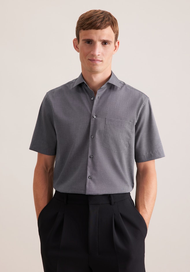 Regular Business Hemd Uni in Grau | Seidensticker Onlineshop