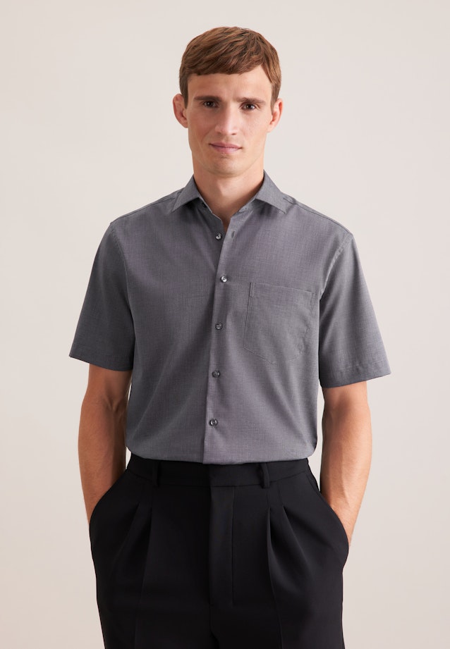 Regular Business Hemd Uni in Grau |  Seidensticker Onlineshop