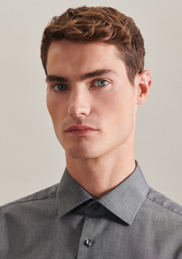 Regular Chemise d'affaires Uni in Gris | Seidensticker Onlineshop