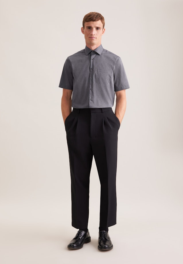 Regular Business Hemd Uni in Schwarz |  Seidensticker Onlineshop