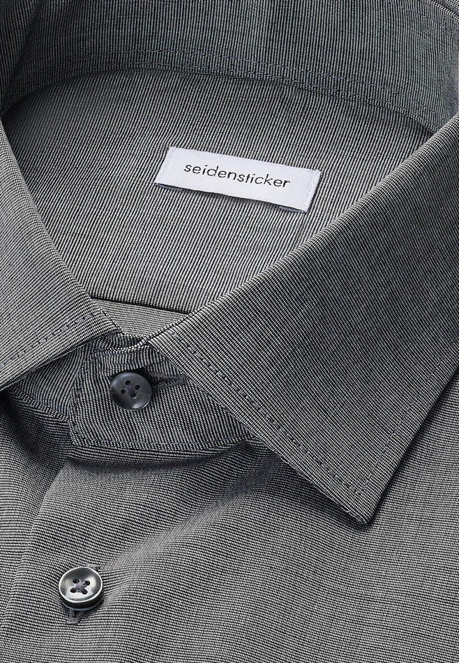 Regular Business Hemd Uni in Schwarz | Seidensticker Onlineshop