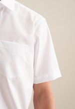 Non-iron Fil a fil Short sleeve Business Shirt in Regular with Kent-Collar in White |  Seidensticker Onlineshop