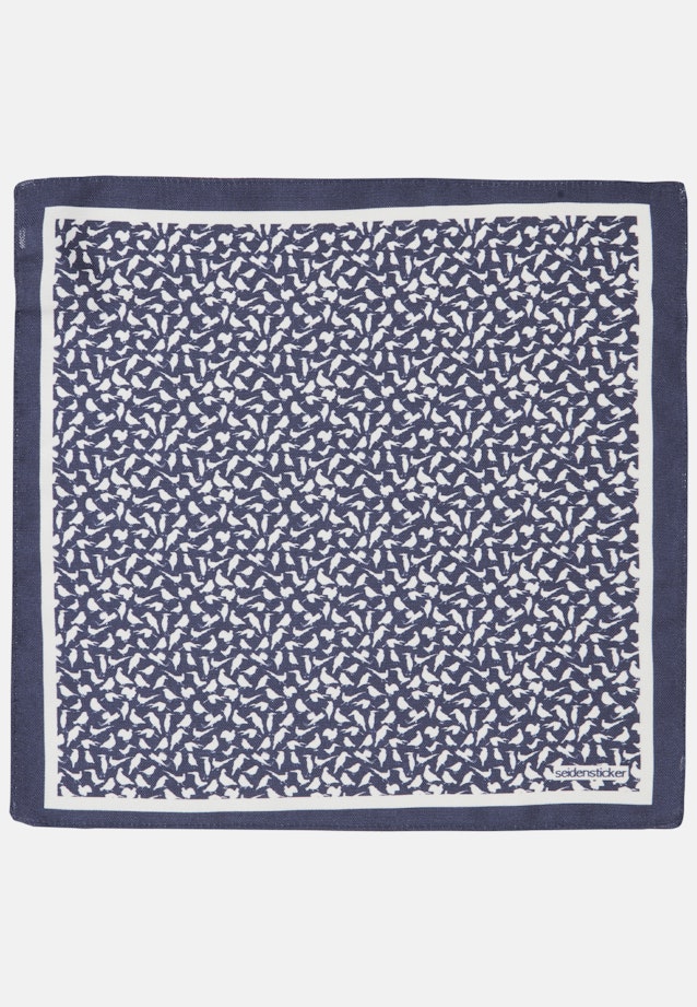 Einstecktuch Druck in Mittelblau |  Seidensticker Onlineshop
