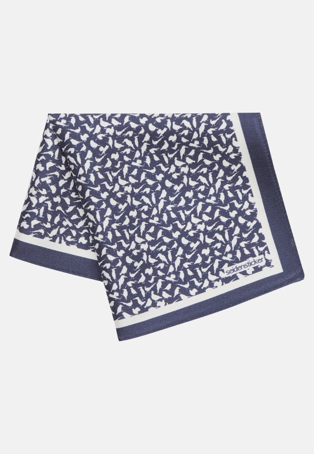 Einstecktuch Druck in Mittelblau |  Seidensticker Onlineshop